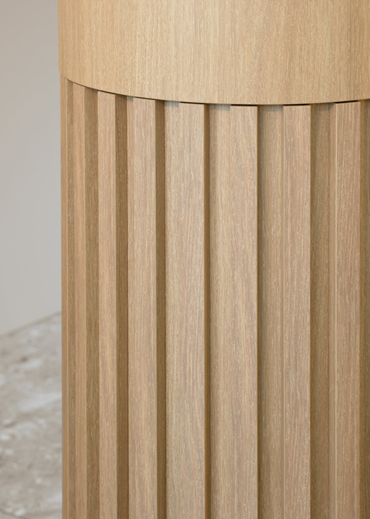 Sunrise Lounge renovation featuring HPL by Unilin Panels transports travelers to warmer destinations